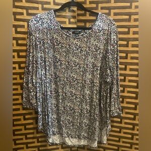 PREMISE STUDIO multicolor patterned top women’s 2x plus